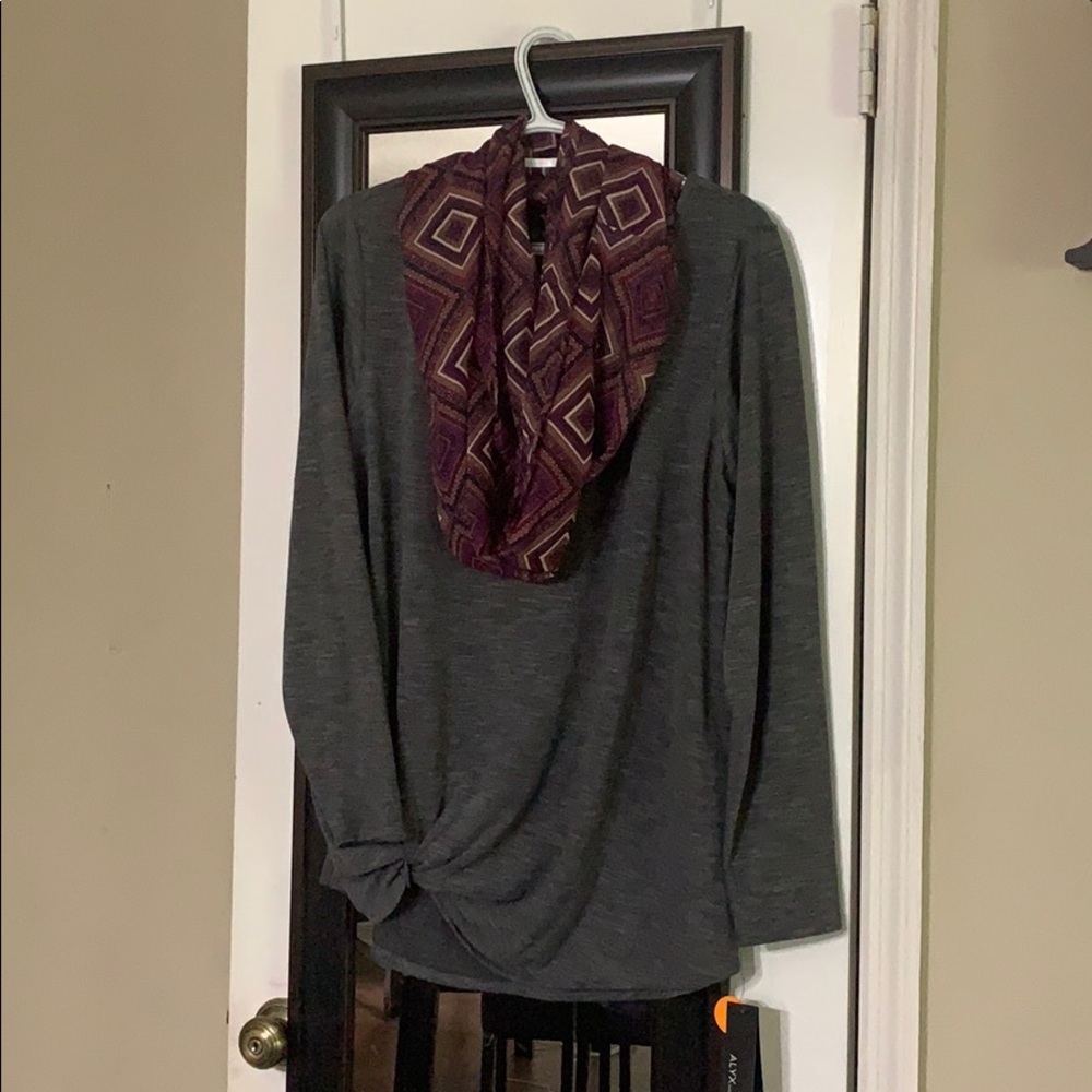 ALYXwoman long sleeve shirt, with scarf